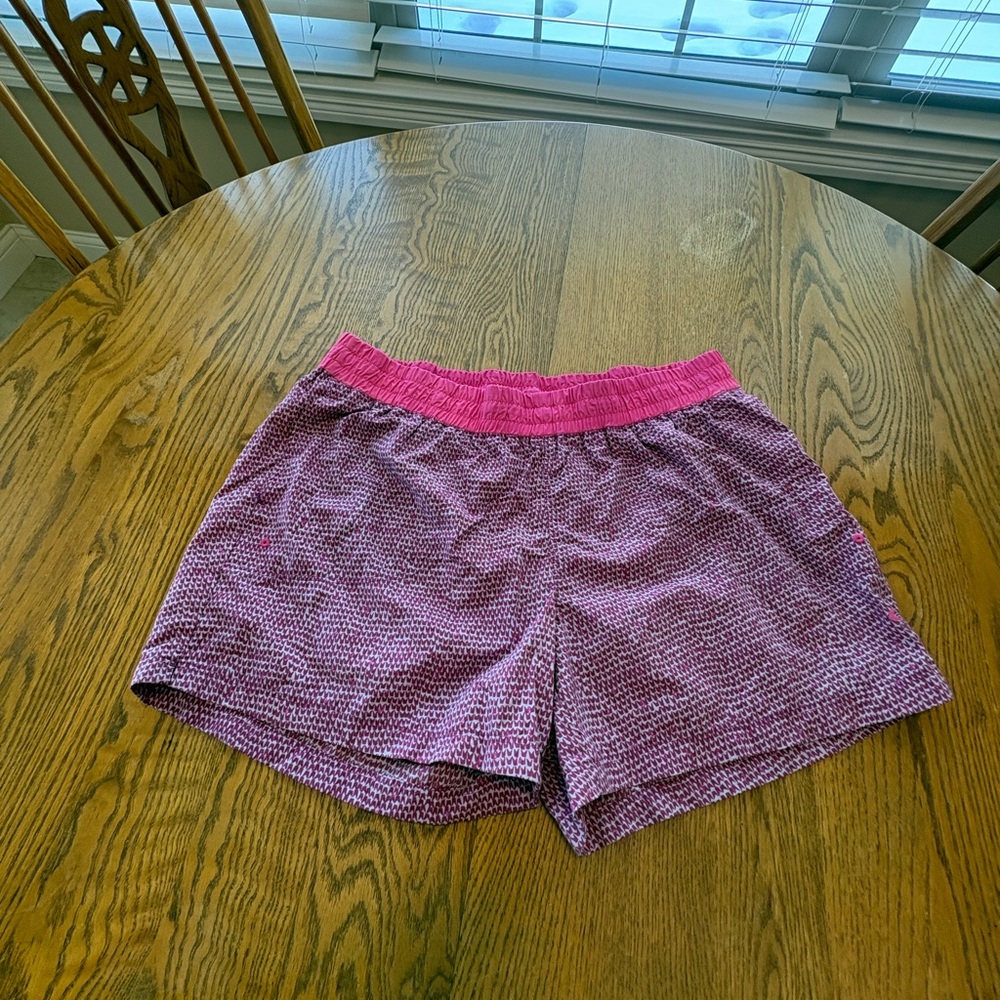 Mountain Hardware Women’s Baggies Sport Water Shorts Purple XL Elastic Waist